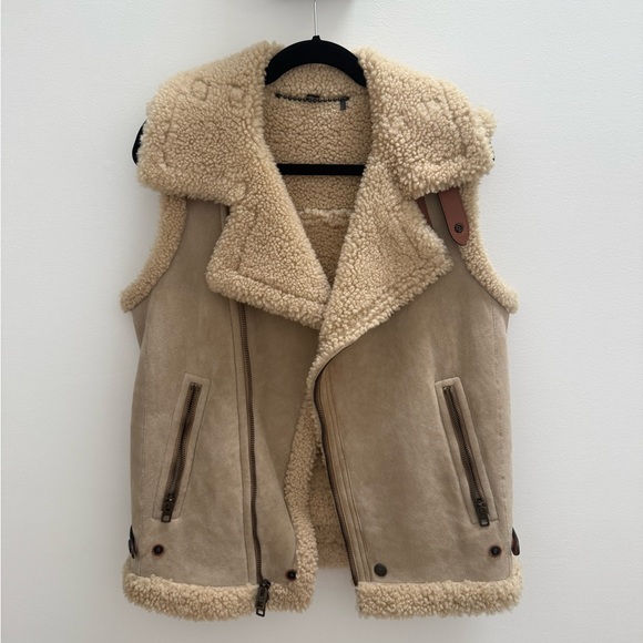Coach Jackets & Blazers - Coach Sheepskin Moto Vest  XS